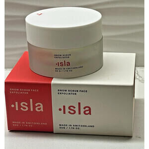 Isla Beauty Snow Scrub Face Exfoliator 1.76 Oz - Made in Switzerland - MSRP $62